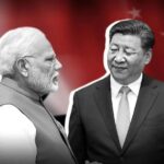 Narendra Modi with Xi Jinping